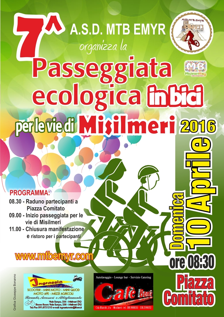 Domenica la 7^ Passeggiata ecologica in bici
